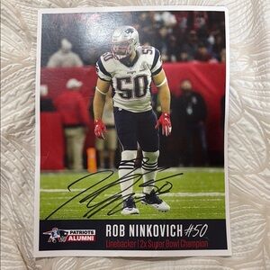 Rob Ninkovich Signed Patriots Photo